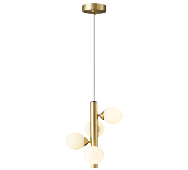 Lights of Scandinavia - Molekyl - Transform your living space into a modern, inviting ambiance with Molekyl's simple LED Chandelier. This sleek, contemporary design is perfect for any interior, from a grand staircase to a cozy bedroom. Its unique polished copper finish will add both style and illumination to any room in your home.