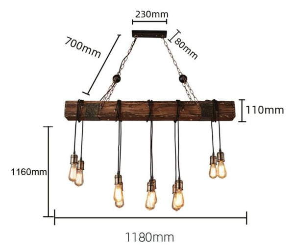 Lights of Scandinavia - Loft Bar - Loft wood industrial vintage pendant light for restaurant bedroom bar living room retro wooden hanging lamp lighting suspension  Please pay attention to the below: 1.Considering safe shipping,some of the lamps are not full assembled. But all are very easy to assemble it by yourself,any problem please contacu us 2. Some of lamps are with Workmanship defects,as it is made of machine. Perfectionist pls think well before ordering. Material: Wood+Metal E27 bulb socket Voltage: AC90-260V Application: Living