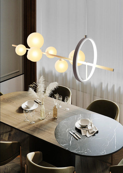 Lights of Scandinavia - Macrocosm glass ball chandelier
