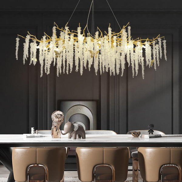 Lights of Scandianvia - Essence - New chandelier strip art creative branch living room American dining room lamp crystal decorative lighting