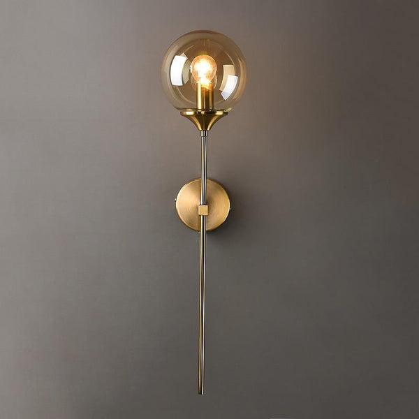 Lights of Scandinavia - Istapp - E14 Modern Nordic LED wall lamps Glass Ball Gold Wall Sconce Indoor Bedroom Bdside Aisle Minimalist Lighting Fixtures Decoration